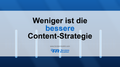 Content-Strategie: Warum weniger Beiträge die bessere Wahl sind