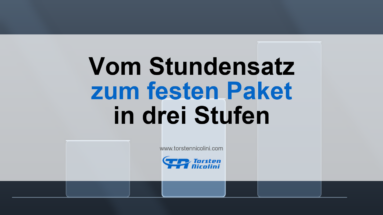 Produktisierte Dienstleistung: vom Stundensatz zum festen Paket in drei Stufen